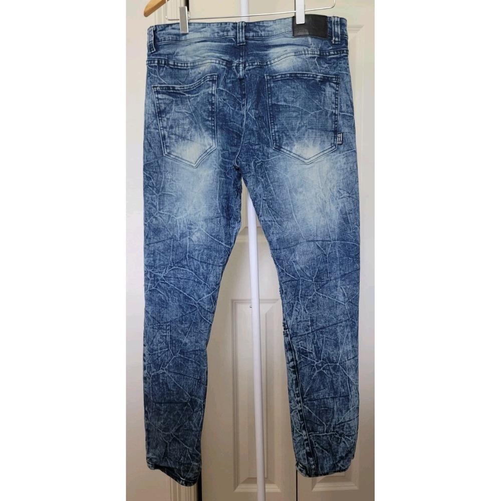 Phat Farm Crazy Patchwork Distressed Patterned Je… - image 2